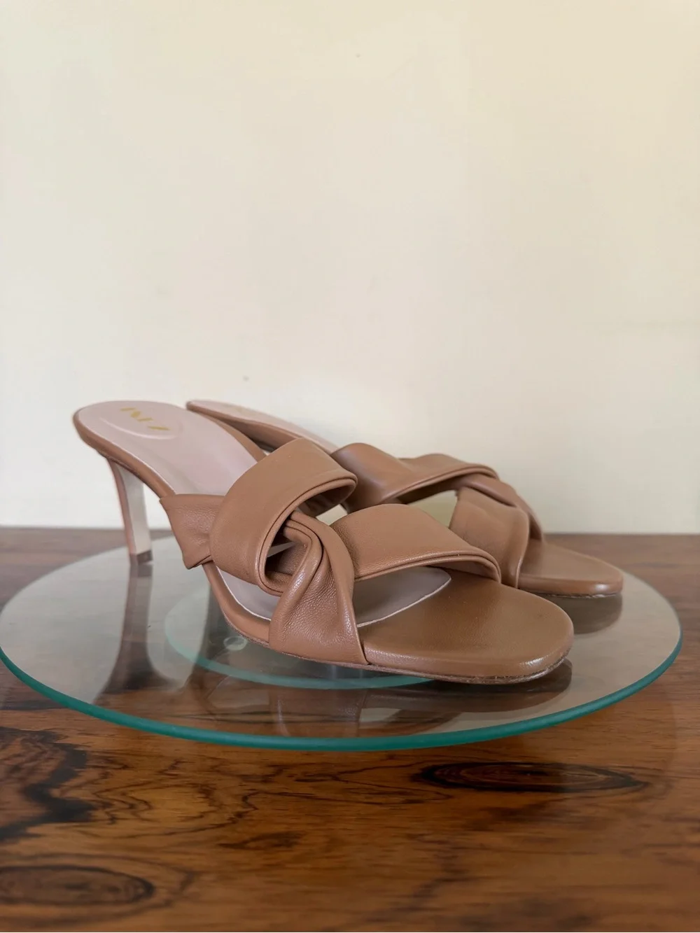 Inez Isa Heel slides in Cognac Nappa size 10 M